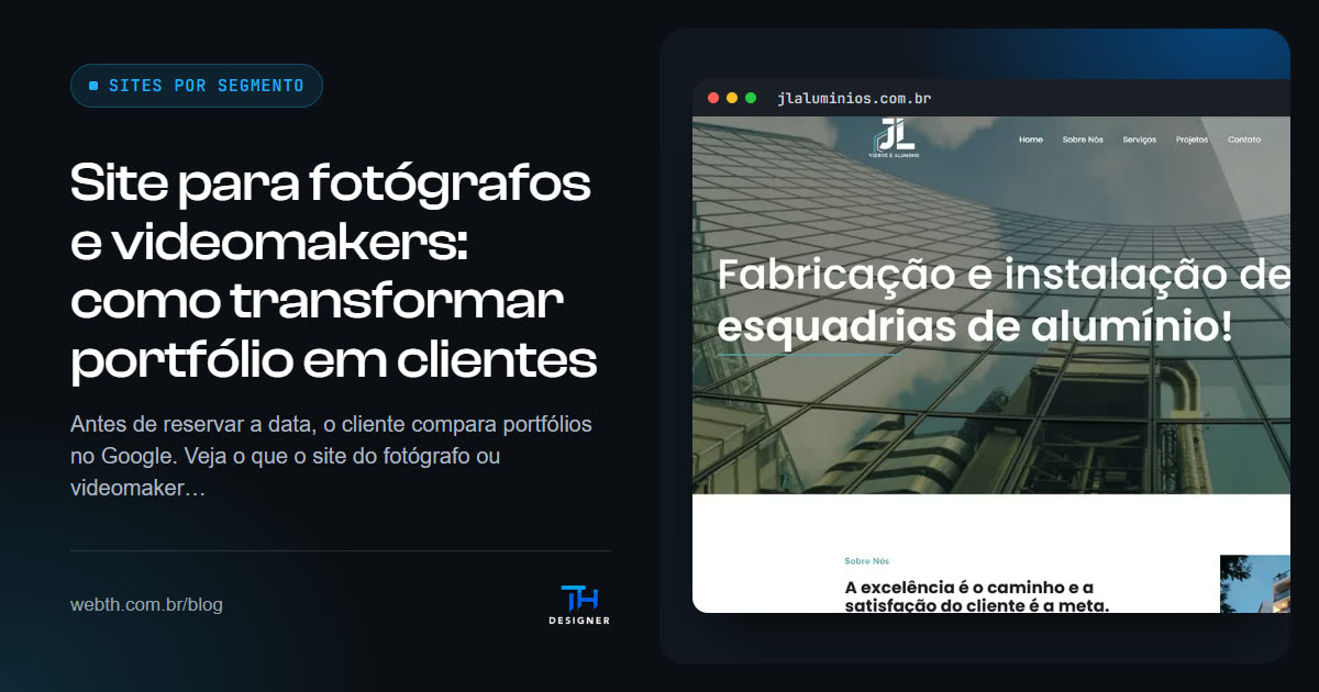 Site para fotógrafos e videomakers: como transformar portfólio em clientes
