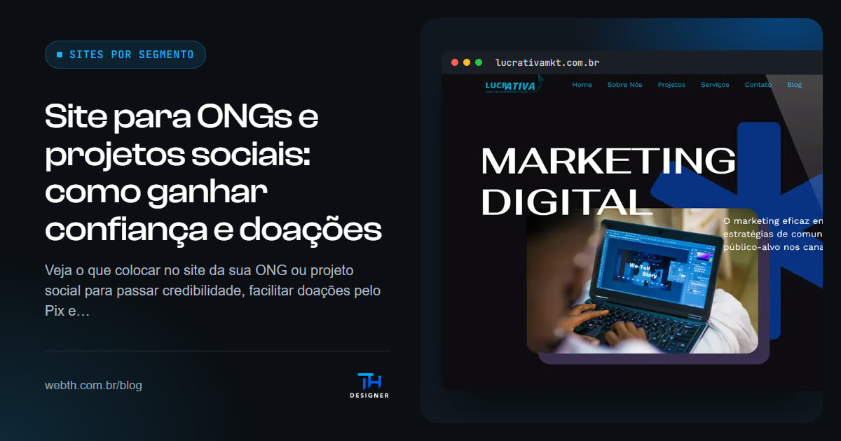 Site para ONGs e projetos sociais: como ganhar confiança e doações