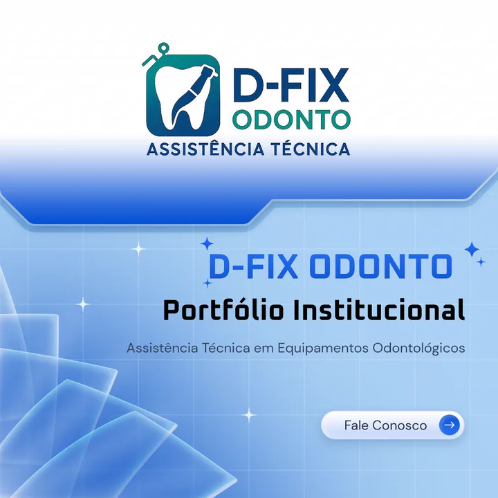 Portfólio institucional D-FIX Odonto criado pela TH Designer em Guarapari-ES