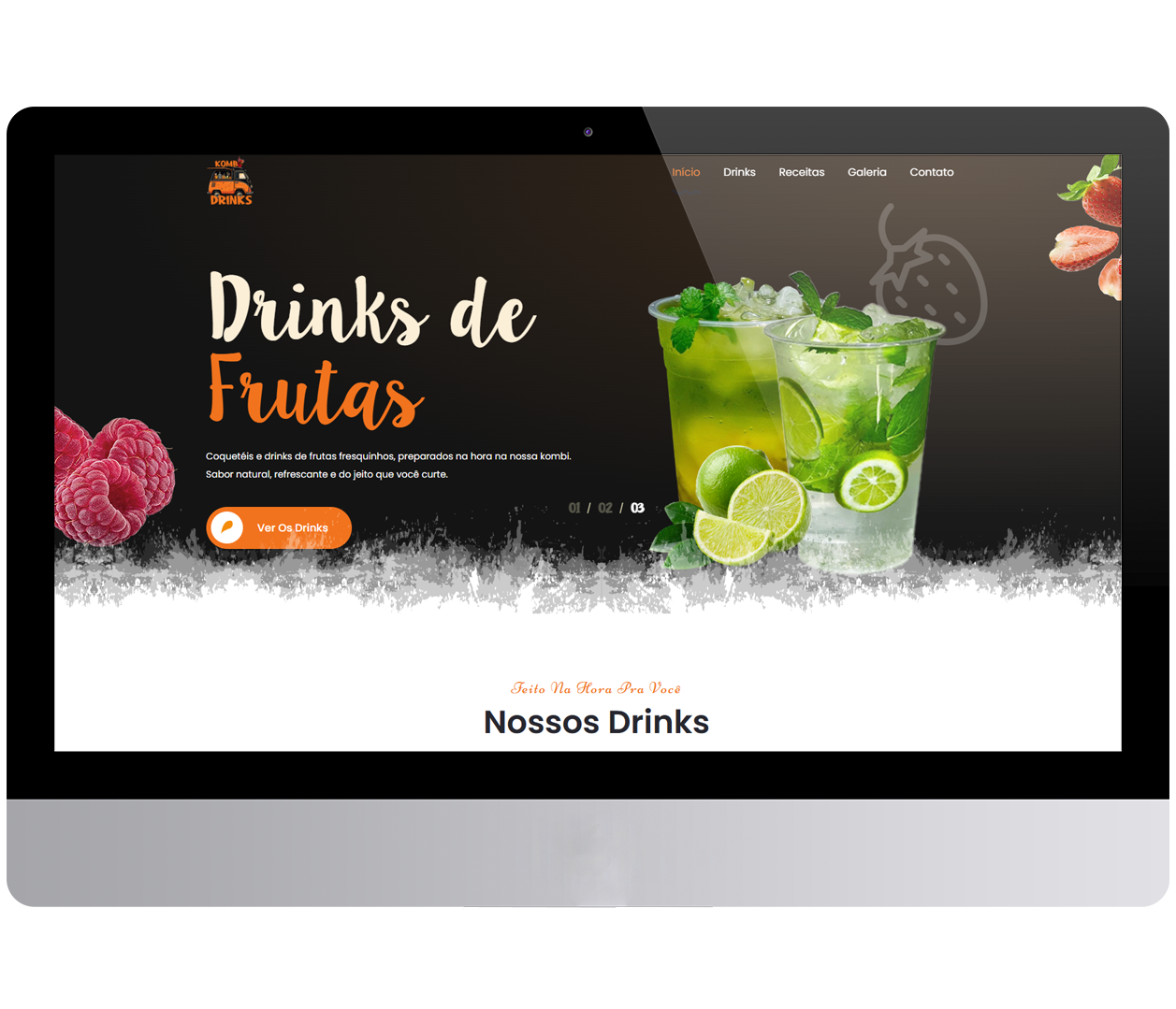 Site criado pela TH Designer — Kombi Drinks