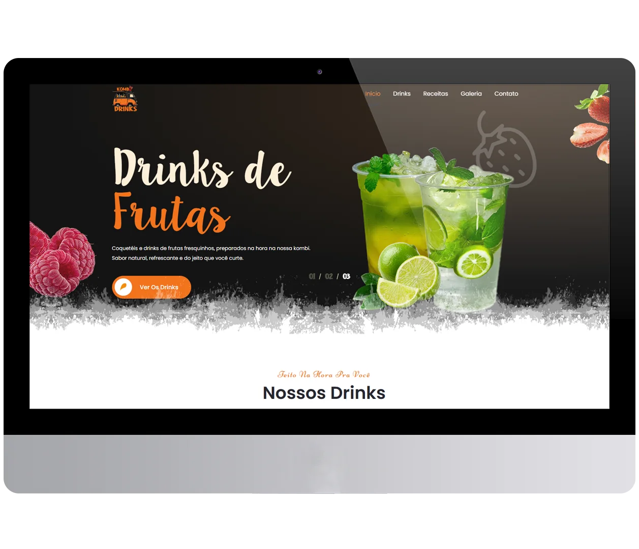 Site criado pela TH Designer — Kombi Drinks