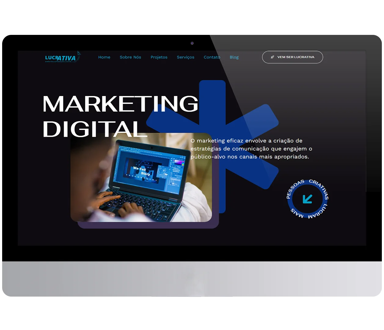 Site criado pela TH Designer — Lucrativa